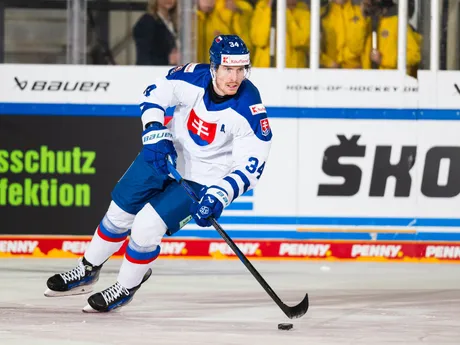 Peter Cehlárik v zápase Slovensko - Rakúsko