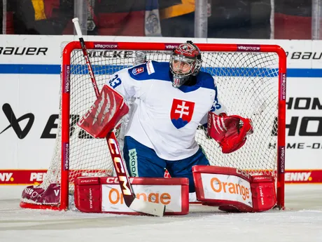 Stanislav Škorvánek počas zápasu Slovensko - Nemecko na Nemeckom pohári 2025.