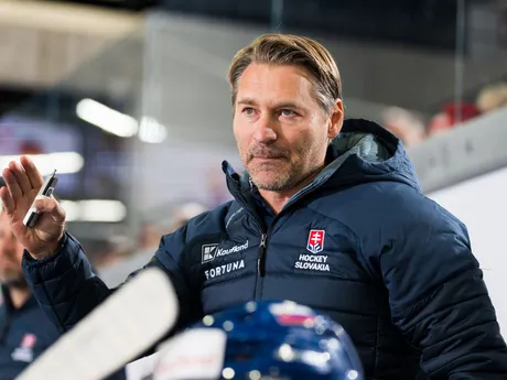 Vladimír Országh počas zápasu Slovensko - Lotyšsko na Nemeckom pohári 2025.