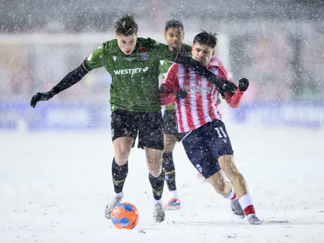 Fotka z finálového zápasu medzi Atlético Ottawa - Cavalry FC.