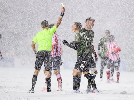 Fotka z finálového zápasu medzi Atlético Ottawa - Cavalry FC.