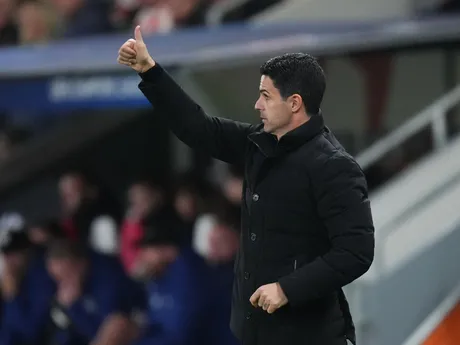 Mikel Arteta počas zápasu SK Slavia Praha - Arsenal FC v 4. kole Ligy majstrov. 