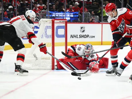 Momentka zo zápasu Washington - New Jersey