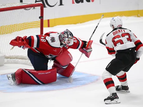 Momentka zo zápasu Washington - New Jersey