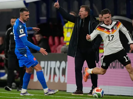 Julian Nagelsmann počas zápasu Nemecko - Slovensko v kvalifikácii MS vo futbale 2026. 