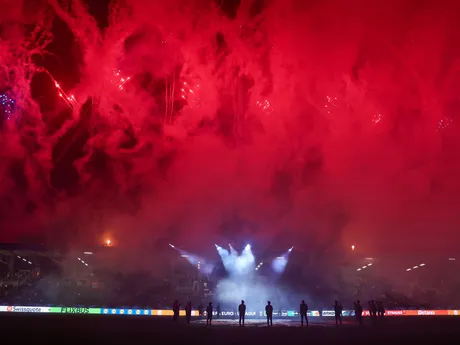 Fotka zo zápasu Európskej ligy Viktoria Plzeň - Fenerbahce Istanbul.