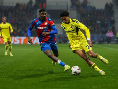 Fotka zo zápasu Európskej ligy Viktoria Plzeň - Fenerbahce Istanbul.