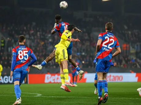 Fotka zo zápasu Európskej ligy Viktoria Plzeň - Fenerbahce Istanbul.