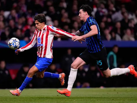 Giuliano Simeone v zápase Atlético Madrid - Inter Miláno.