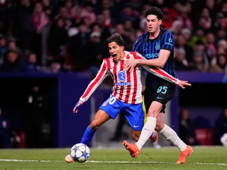 Giuliano Simeone v zápase Atlético Madrid - Inter Miláno.