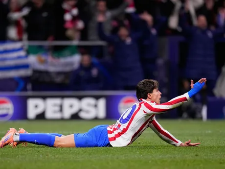 Giuliano Simeone v zápase Atlético Madrid - Inter Miláno.