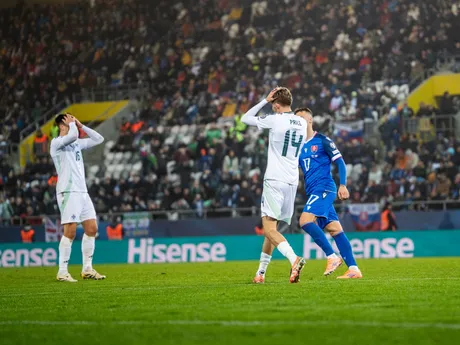 Na snímke hráč Severného Írska Isaac Price (14) počas kvalifikačného zápasu na Majstrovstvá sveta 2026 medzi Slovenskom a Severným Írskom v Košiciach.