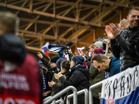 počas kvalifikačného zápasu na Majstrovstvá sveta 2026 medzi Slovenskom a Severným Írskom v Košiciach.
