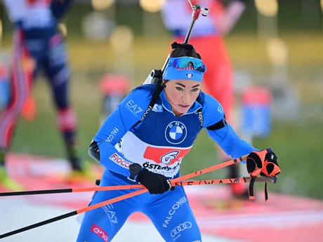 Dorothea Wiererová počas štafety v Östersunde