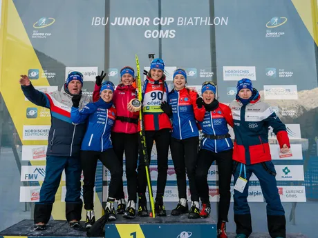 Vstrede Michaela Straková so slovenským tímom po pretekoch IBU Cupu vo švajčiarskom Gomse.