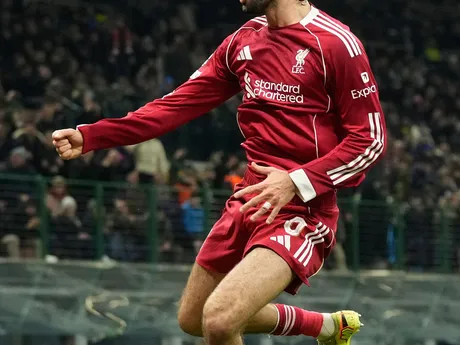 Dominik Szoboszlai oslavuje gól v zápase 6. kola ligovej fázy Ligy majstrov Inter Miláno - Liverpool.