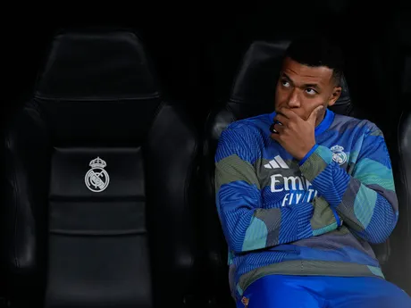 Kylian Mbappe počas zápasu 6. kola hlavnej fázy Ligy majstrov medzi Realom Madrid a Manchestrom City.