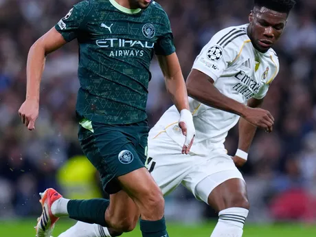 Matheus Nunes počas zápasu 6. kola hlavnej fázy Ligy majstrov medzi Realom Madrid a Manchestrom City.