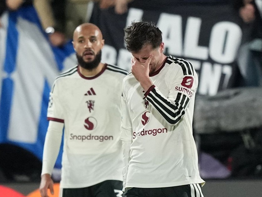 Sklamaní hráči Manchestru United.