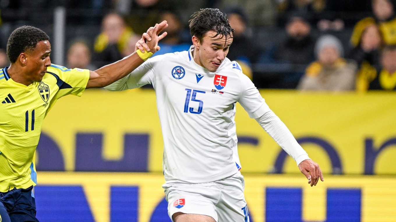 Dávid Strelec v drese Slovenska.