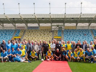 Internacionáli VSS a Lokomotívy v Košickej futbalovej aréne.