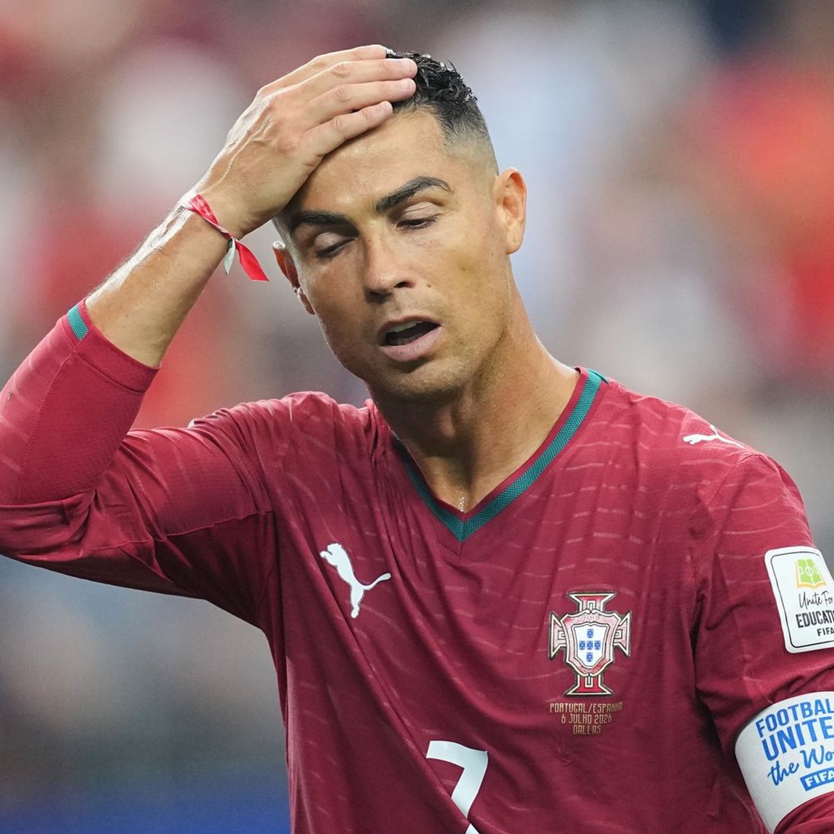 Cristiano Ronaldo po prehre so Španielskom na MS 2026.