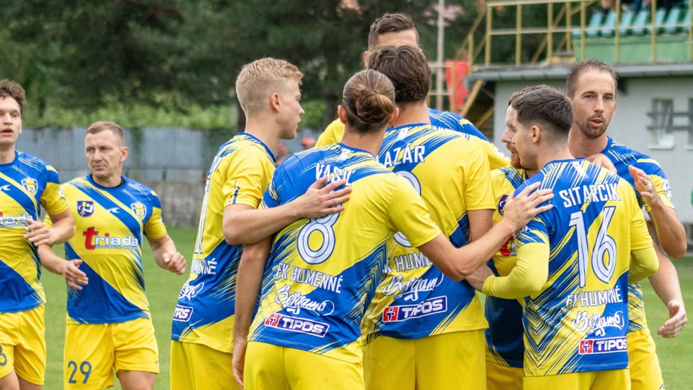 Futbalisti Humenného.