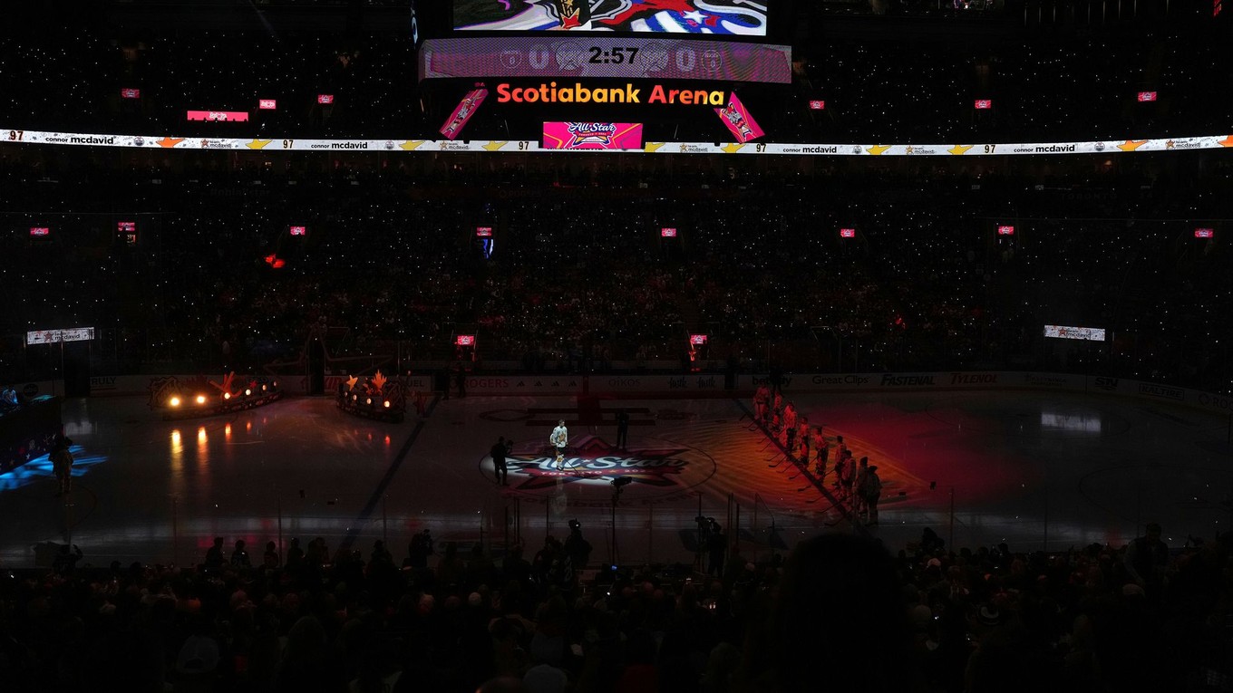 Momentka počas turnaja hviezd NHL 2024.