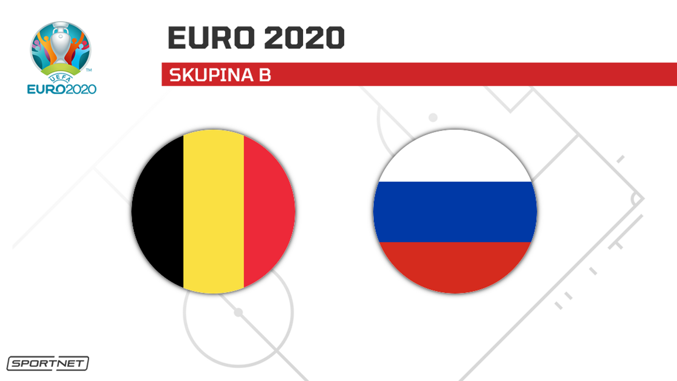 Belgicko vs. Rusko: ONLINE prenos zo zápasu na ME vo futbale - EURO 2020 / 2021 dnes.