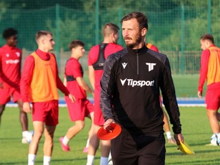 Peter Kleščík na tréningu AS Trenčín.