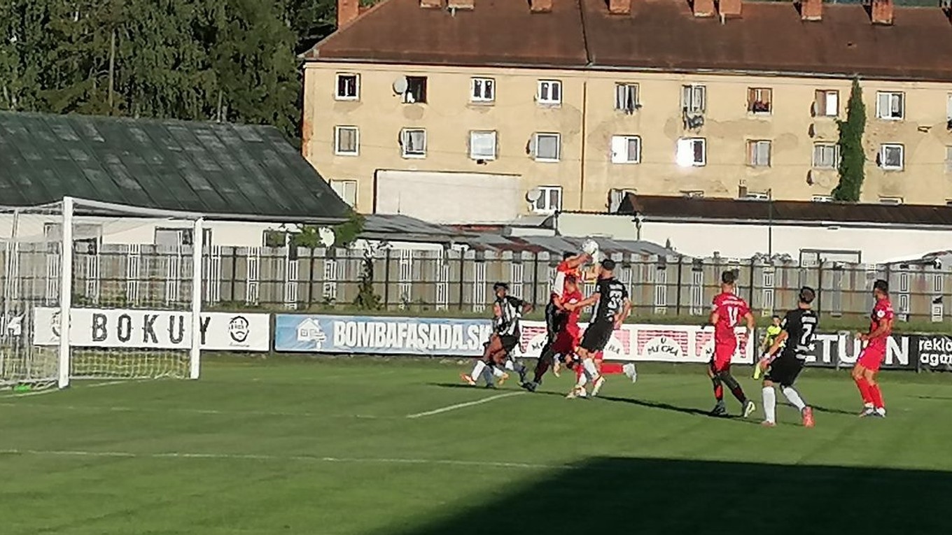 Momentka zo zápasu Snina - Vranov nad Topľou.