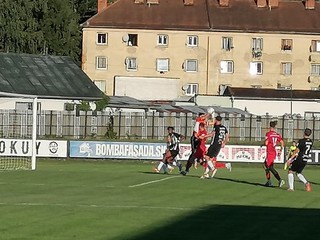 Momentka zo zápasu Snina - Vranov nad Topľou.