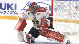 Na snímke brankár Banskej Bystrice Eugen Rabčan počas 26. kola hokejovej Tipsport ligy.