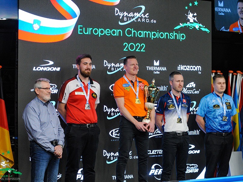 Jakub Koniar získal bronzovú medailu na ME v biliarde 2022.