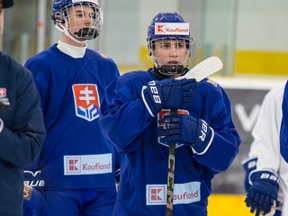 Slovenskí hokejisti do 17 rokov.