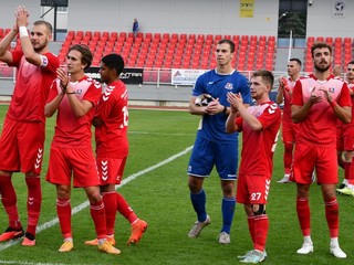 Futbalisti MŠK Považská Bystrica.