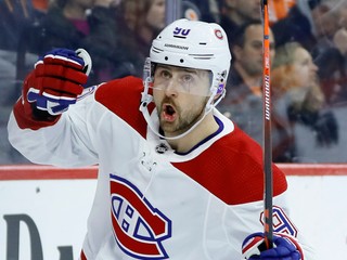 Slovenský hokejista Tomáš Tatar v drese Montrealu Canadiens.  