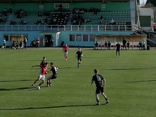 Momentka zo zápasu Rimavská Sobota - Martin.