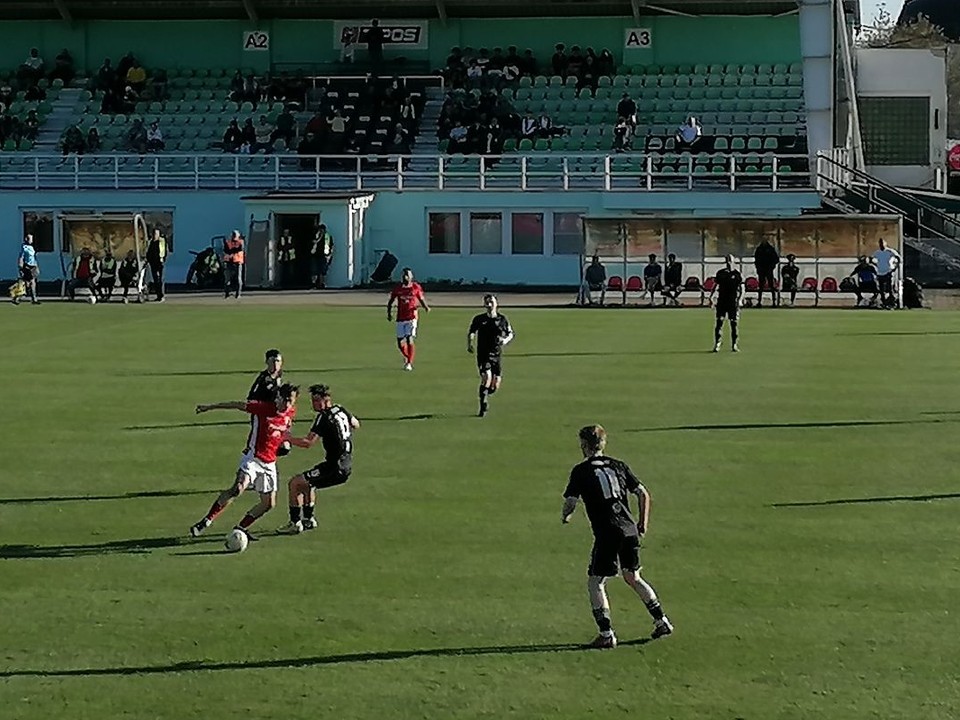 Momentka zo zápasu Rimavská Sobota - Martin.