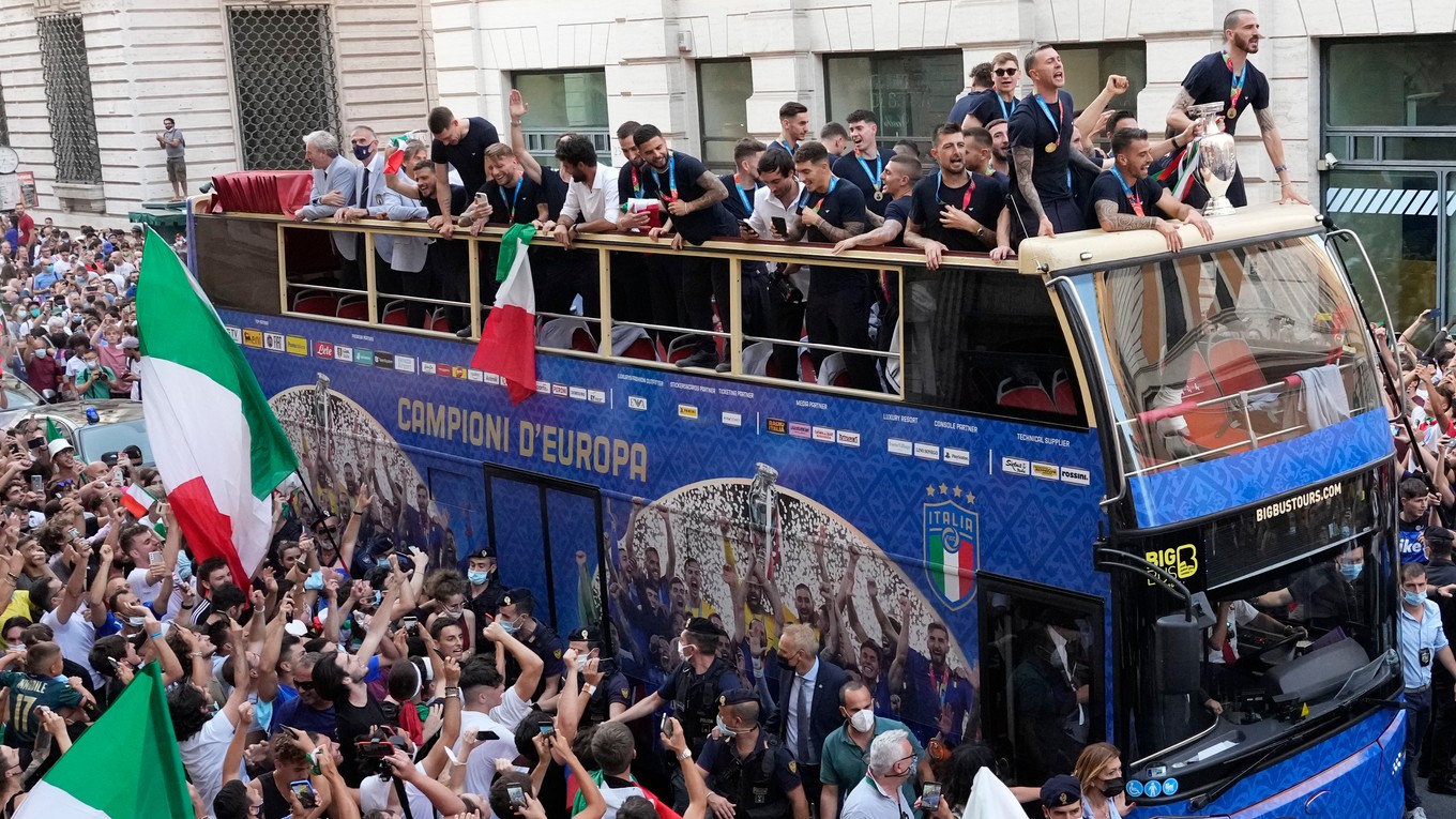 Taliansku patrí po triumfe na EURO 2020 piata priečka.