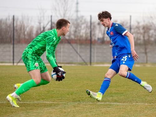 Marco Prekop (13) pred nórskym brankárom Lazarom Babicom.jpg