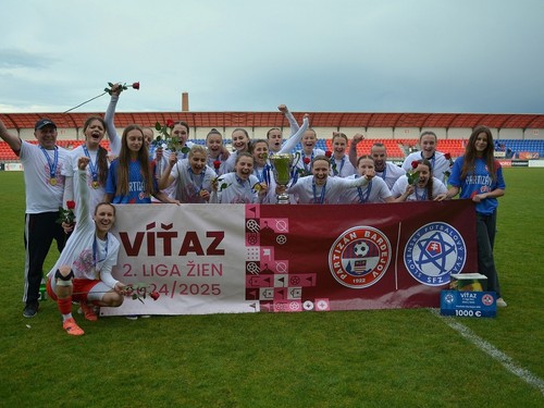 Partizán Bardejov - víťazky 2. ženskej ligy - máj2025