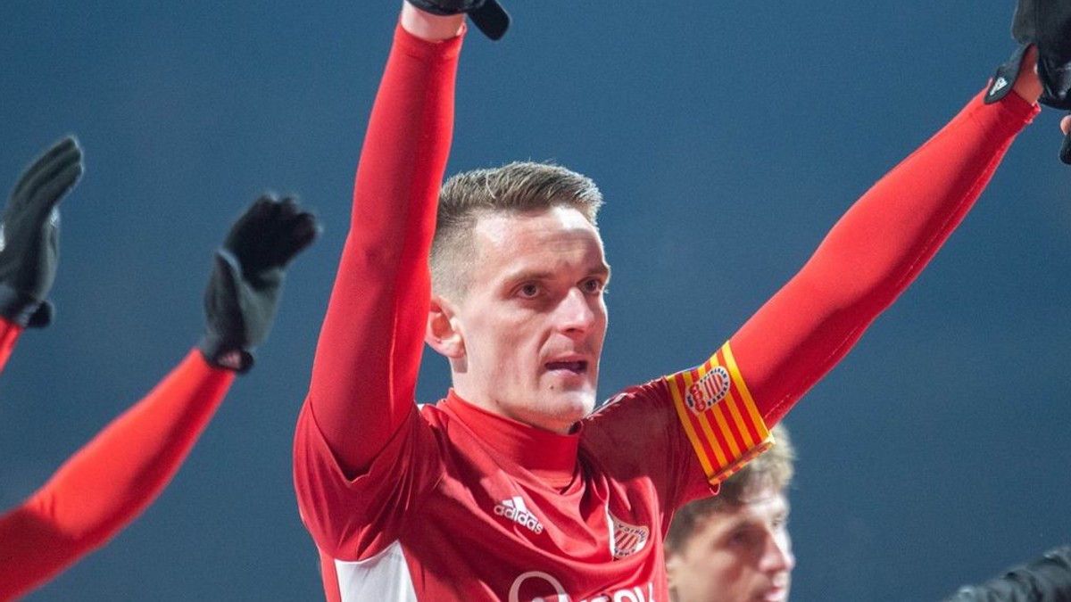 Róbert Polievka v drese MFK Dukla Banská Bystrica.