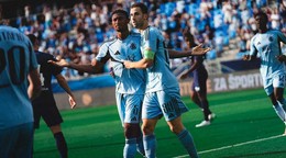Futbalisti Slovana Bratislava.