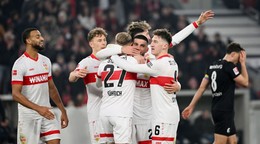 Futbalisti VfB Stuttgart.