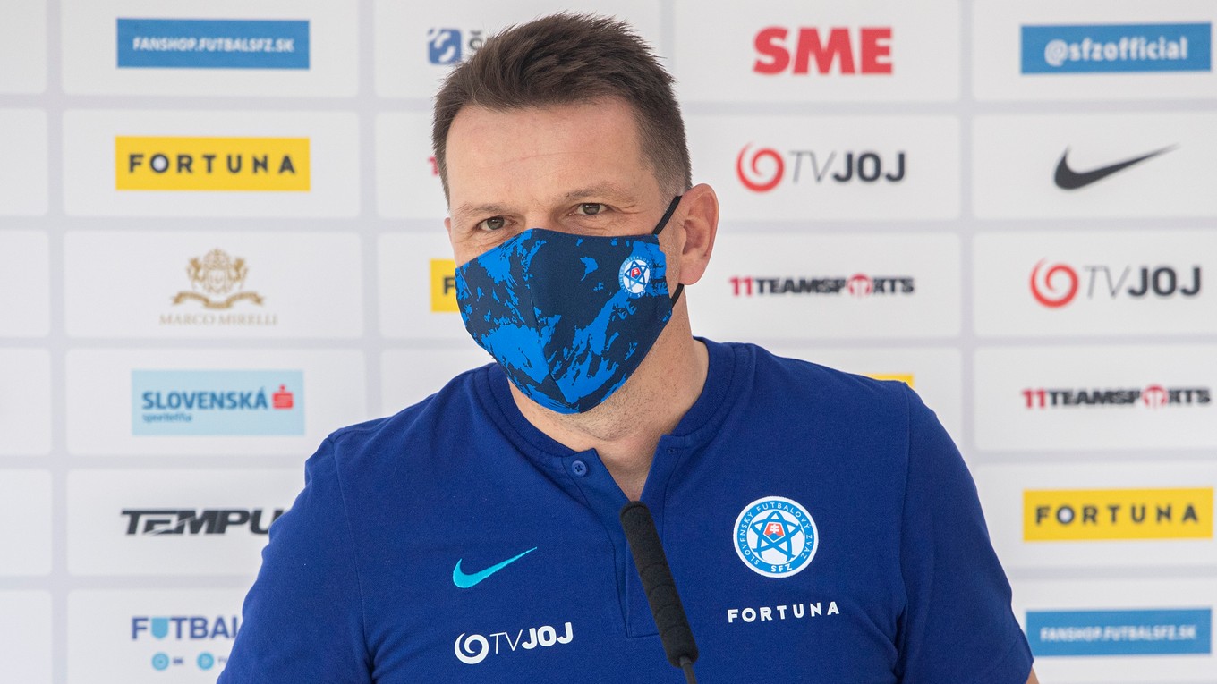 Tréner slovenskej futbalovej reprezentácie Štefan Tarkovič.