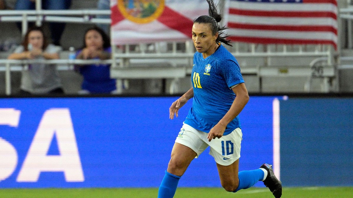 Marta v drese brazílskej reprezentácie.