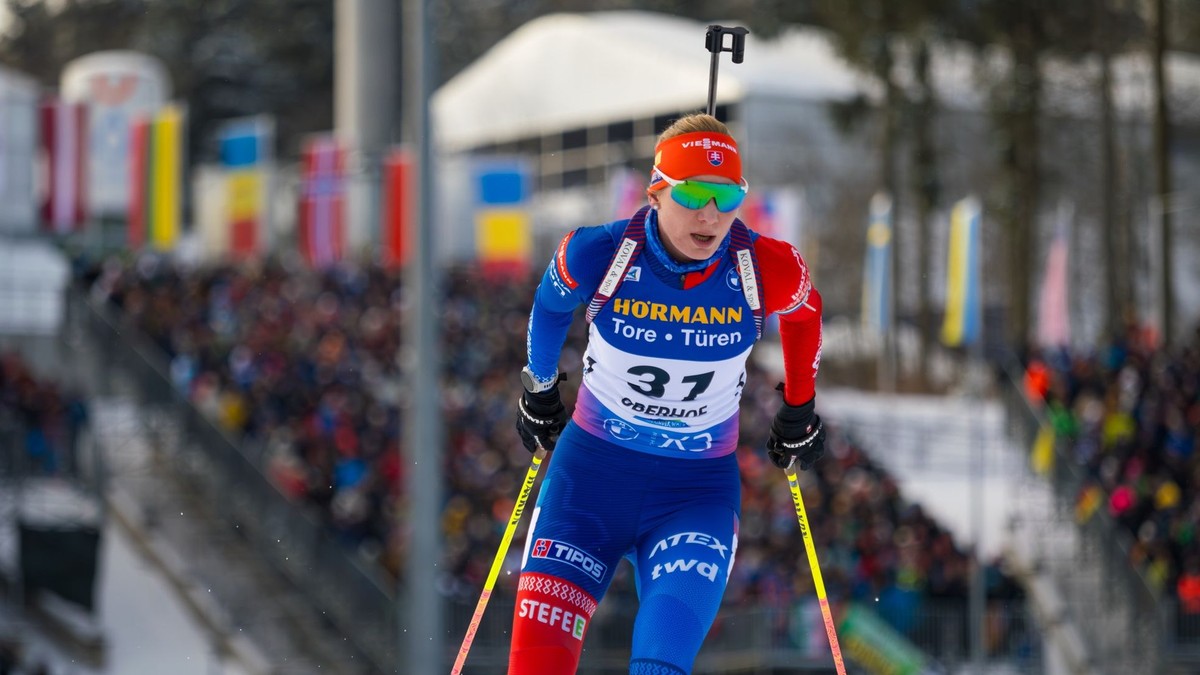 Slovenská biatlonistka Anastasia Kuzminová.