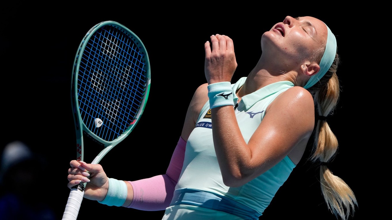 Slovenská tenistka Rebecca Šramková počas Australian Open 2025.