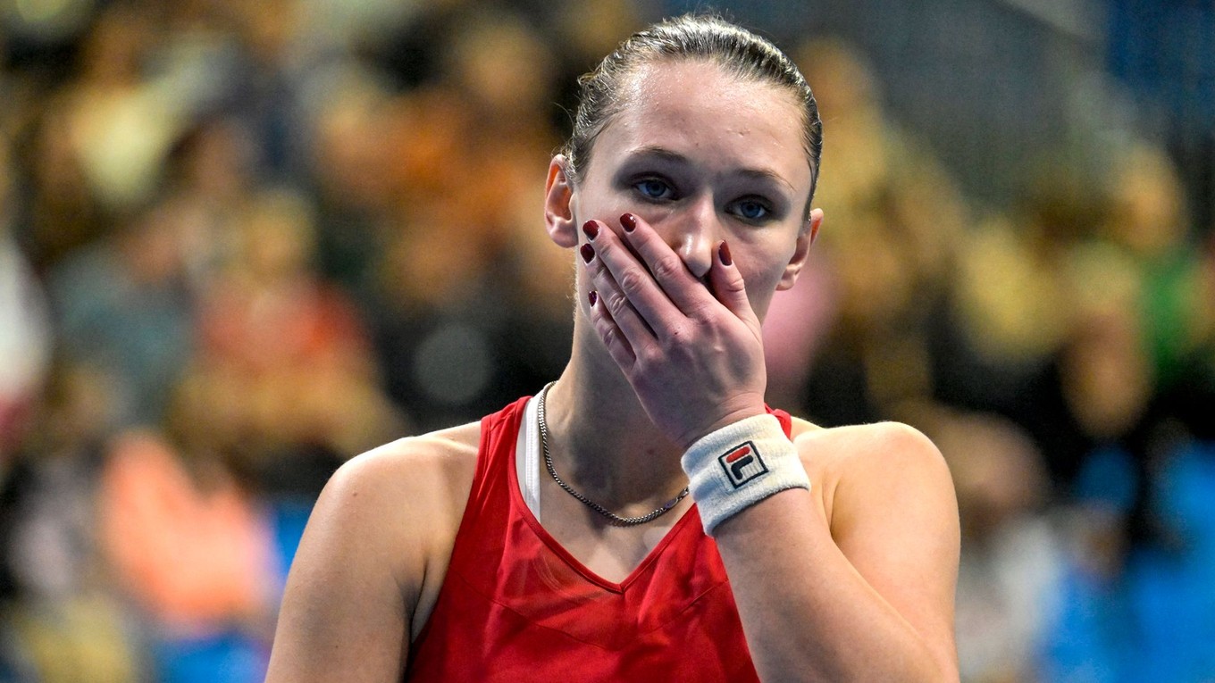 Dánska tenistka Johanne Svendsenová počas Pohára Billie Jean Kingovej.